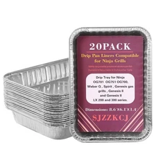 20 Pack Drip Pans Liners Compatible for Ninja OG701 OG751 OG700 OG850 OG951