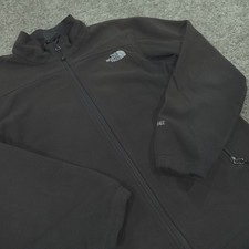 The North Face Sweater Mens Medium Full Zip Fleece Windwall Black