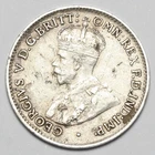 1921M KING GEORGE V AUSTRALIA MELBOURNE SILVER THREEPENCE THREE 3 PENCE COIN