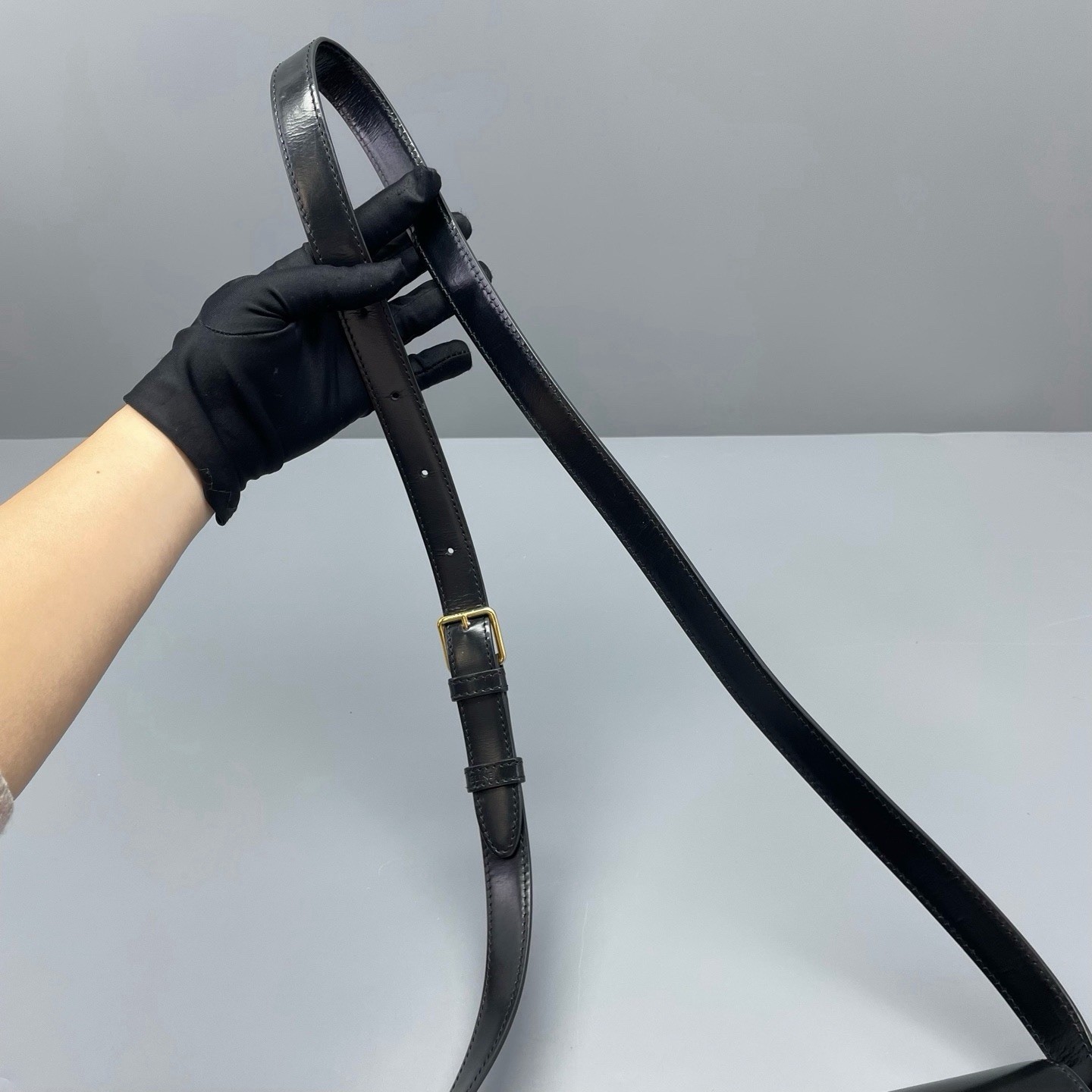 Authentic Celine Triomphe Medium Shoulder Bag – B… - image 18