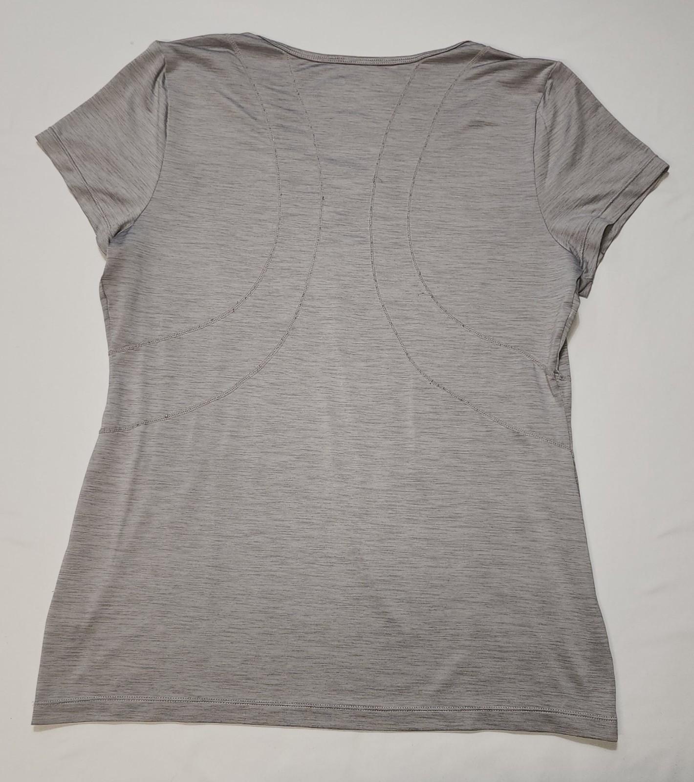 Reebok Womens Varigated Heathered Basic Gray T-Sh… - image 2