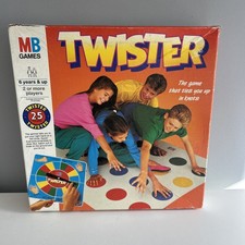 Vintage MB Games Twister 1993 Family Game Complete With Mat & Spinner