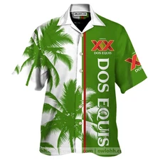 Dos Equis Beer Palm Tree Unisex Hawaiian Shirt