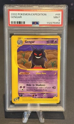 2002 Pokemon Expedition English Card - PSA 9 - Gengar #48/165