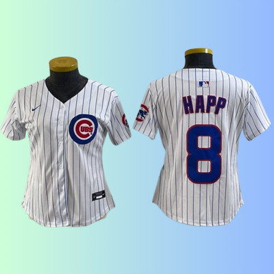Women Cubs #8 Ian Happ 2025 City Connect Limited Jersey Stitched