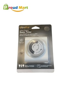 Jasco GE UltraPro Indoor Plug-In Basic Timer Two Ports With Override Switch