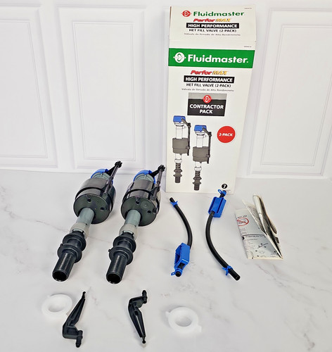 Fluidmaster PerforMAX Het Toliet Fill Valve 2 Pack INCOMPLETE Missing Washers