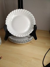 5 Assiettes Calottes Porcelaine Blanche, Modèle Torse  Haviland Limoges