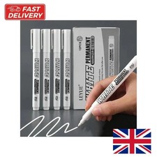1/2/3pcs White Permanent Marker Pens For Metal, Art, Drawing, Wood, Plastic UK