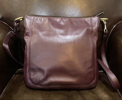 COACH Old Coach Shoulder Bag Tote Bag Bordeaux Leather Women's