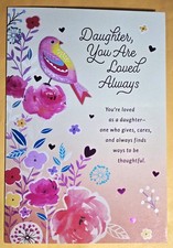 Daughter Birthday Large Format Greeting Card 5.5x8.0"  Envelope 