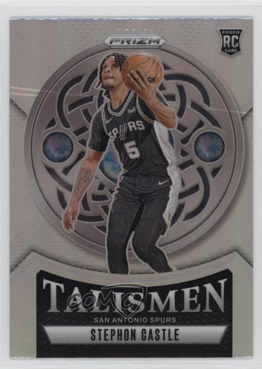 2024-25 Panini Prizm Talismen Silver Prizm Stephon Castle #14 11ng