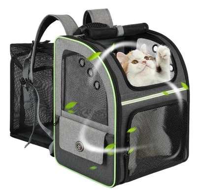 WORFTY Cat Carrier Backpack, Large Cat Backpack Carrier Soft, Expandable Airline App...