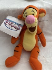 Vintage Disney Store Mini Bean Bag Tigger Plush With Tags