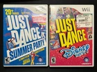 Just Dance Summer Party & Disney Party Nintendo Wii Lot of 2
