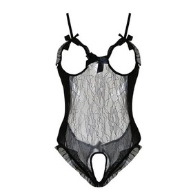Sexy Lingerie Women Bow Open Bra Transparent Underwear Baby dolls Dress