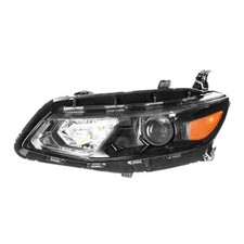 Headlights Assembly Compatible with Black Housing Clear Lens Amber Reflector