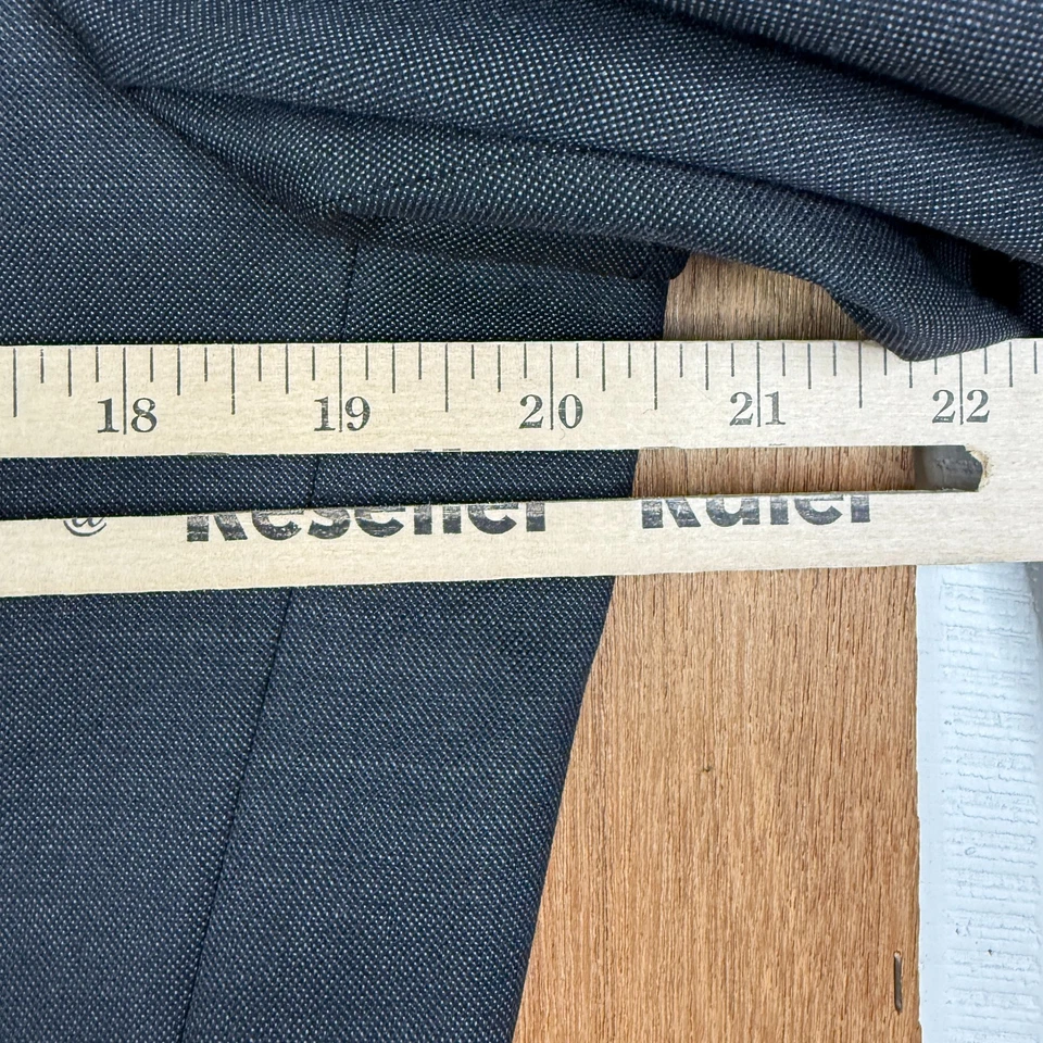 Joseph Abboud Suit Mens 40L Gray 2 Button Super 120s Wool Slim Fit Pants 32x30 - Image 3 of 4