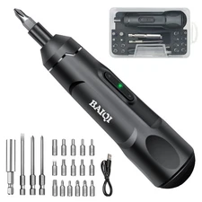 Mini Electric Screwdriver Set,3.7V 800 MAH USB-C Rechargeable Cordless Rotary...