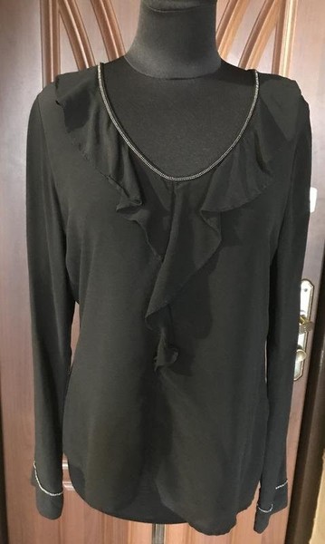 Women Fabiana Filippi Shirt Black Silk 36 / S / 44