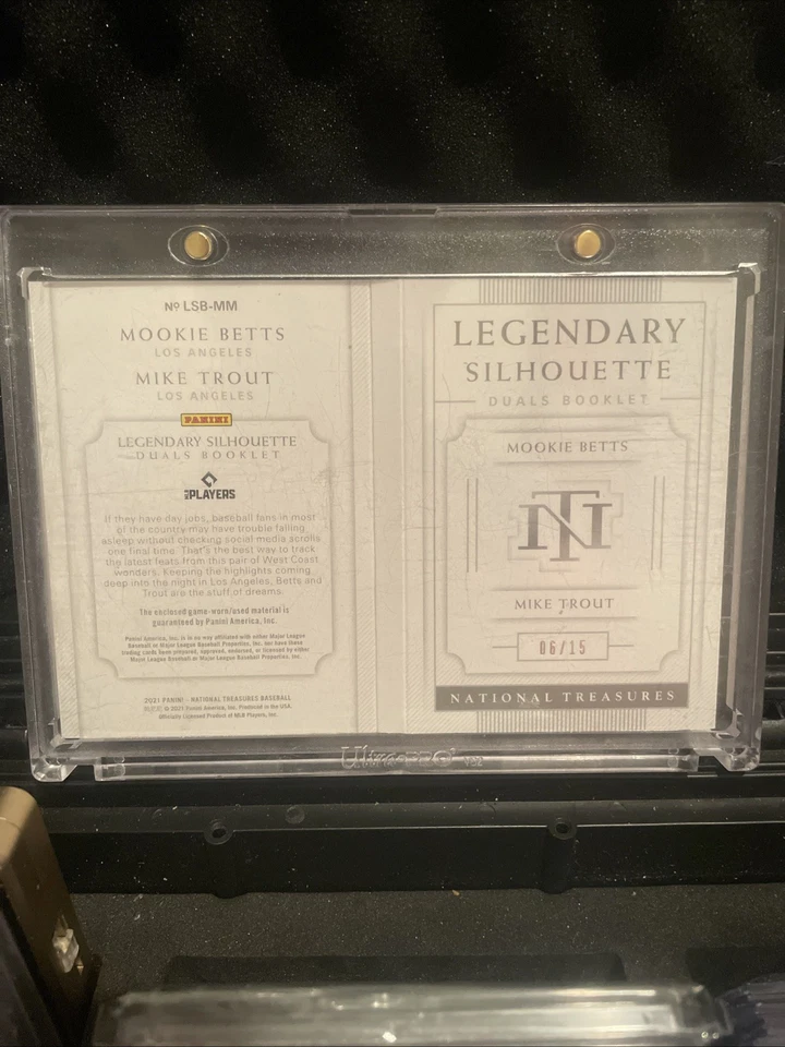 Mike Trout/Mookie Betts Doble Folleto/15 MURCIÉLAGOS USADOS EN EL JUEGO 🔥🔥🔥 Foto 2 de 4