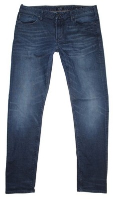 Armani Herren Jeans Hose J06 Slim Tapered Stretch W33 L32 blau *
