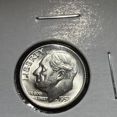 1952-D Silver Roosevelt Dime - BU Free Shipping