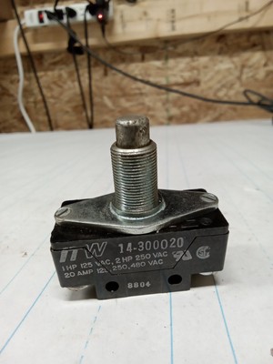 Microswitch 14-300020 1 HP 125 VAC