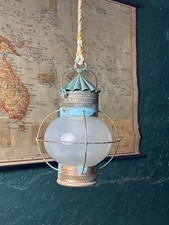 Antica Lanterna nautica a cipolla anni '30 proveniente dalla Liguria in ottone