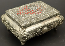 COFANETTO PORTAGIOIE IN RAME ARGENTATO DA COLLEZIONE VINTAGE