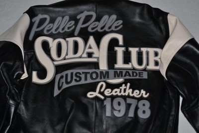 AUTHENTIC Pelle Pelle Men's LEATHER Jacket SODA CLUB CREAM BLACK