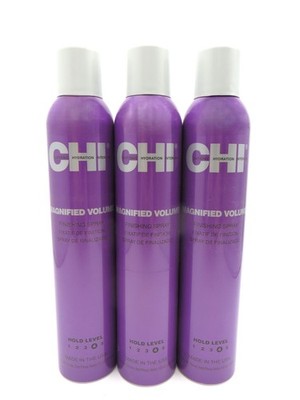 CHI MAGNIFIED VOLUME FINISHING SPRAY FIRM HOLD 10 OZ (Lot of 3)