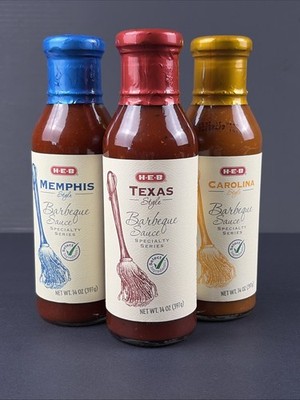 HEB Barbecue Sauce Gift Set (Texas, Carolina, Memphis)