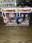 Spider-man/ Spider-Gwen Funko Pop! Limited Edition! #1499/#1500! Minor Damages!