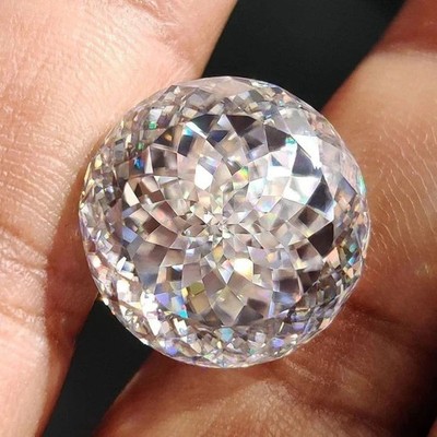 2 Ct Natural White Diamond Round Portuguese Cut VVS1 D Grade IDGL Certified D3