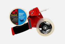 Scotch Heavy Duty Shipping/ Packaging Tape With Tape Gun Dispenser, NEW