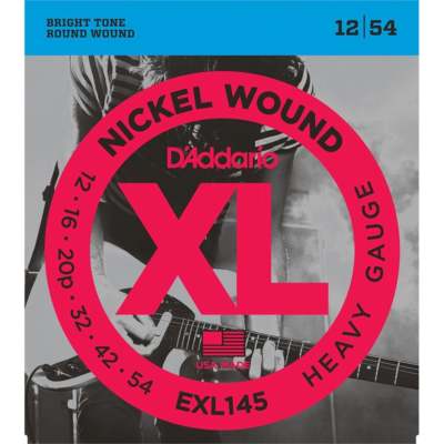 D'addario EXL145 Heavy Gauge E-Gitarrensaiten 12-54