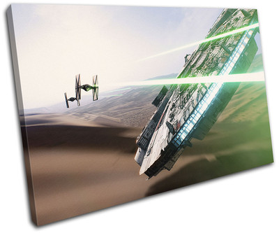 Star Wars Millennium Falke Film großartig EINZELNE LEINWANDKUNST Bilddruck