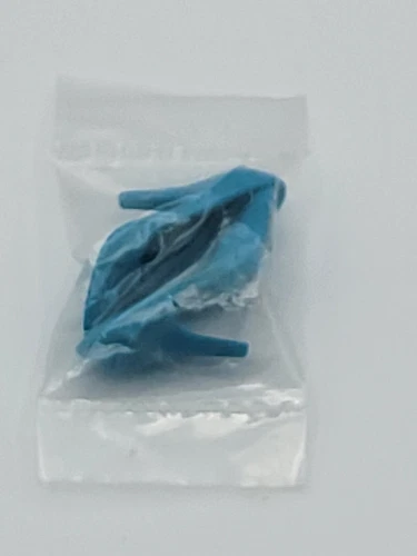 Vintage Barbie Doll Pumps Shoes Turquoise? Blue Heels  Hong Kong New W/ Defect