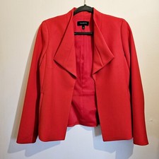 Talbots Red Open Front Blazer Jacket Women's Size 2