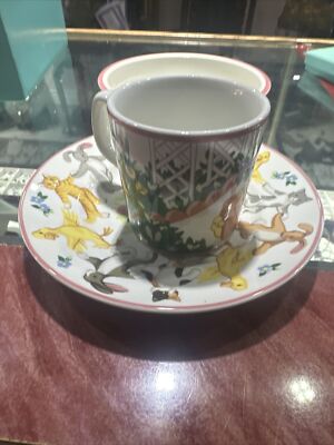Tiffany & Co 1992 3 pc Childs dish set Tiffany Playground Bunny
