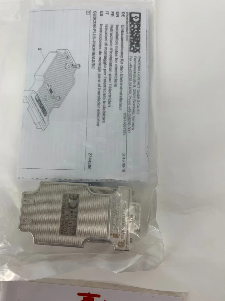 Phoenix Contact 2744380 Subcon-Plus-Profib/AX/SC - D-SUB Bus Connector - Image 3 of 3