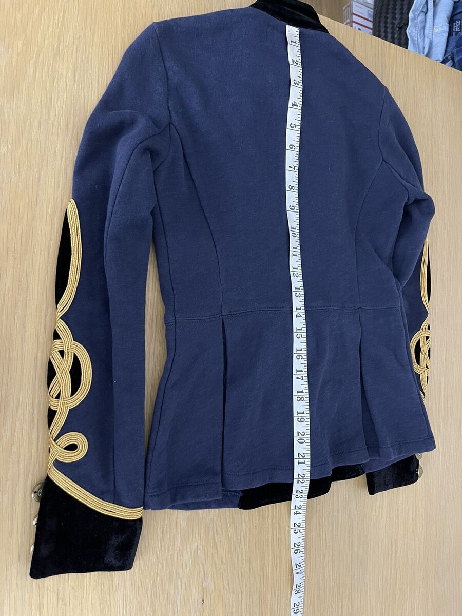 Ralph Lauren DS X-Small Navy Blue Band Jacket RRL Military Ralph Lauren DS X-Small Navy Blue Band Jacket RRL Military