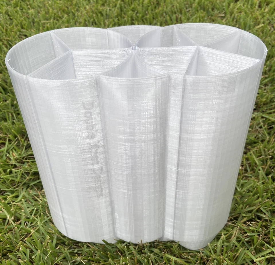 Tubos de señuelo bolsa tapón de fundición de surf con divisores incorporados brillo doble pesca Foto 3 de 4