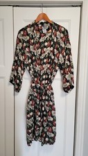 Vintage Reckless 100 Silk House Lounge Robe One Size Golf Motif,
