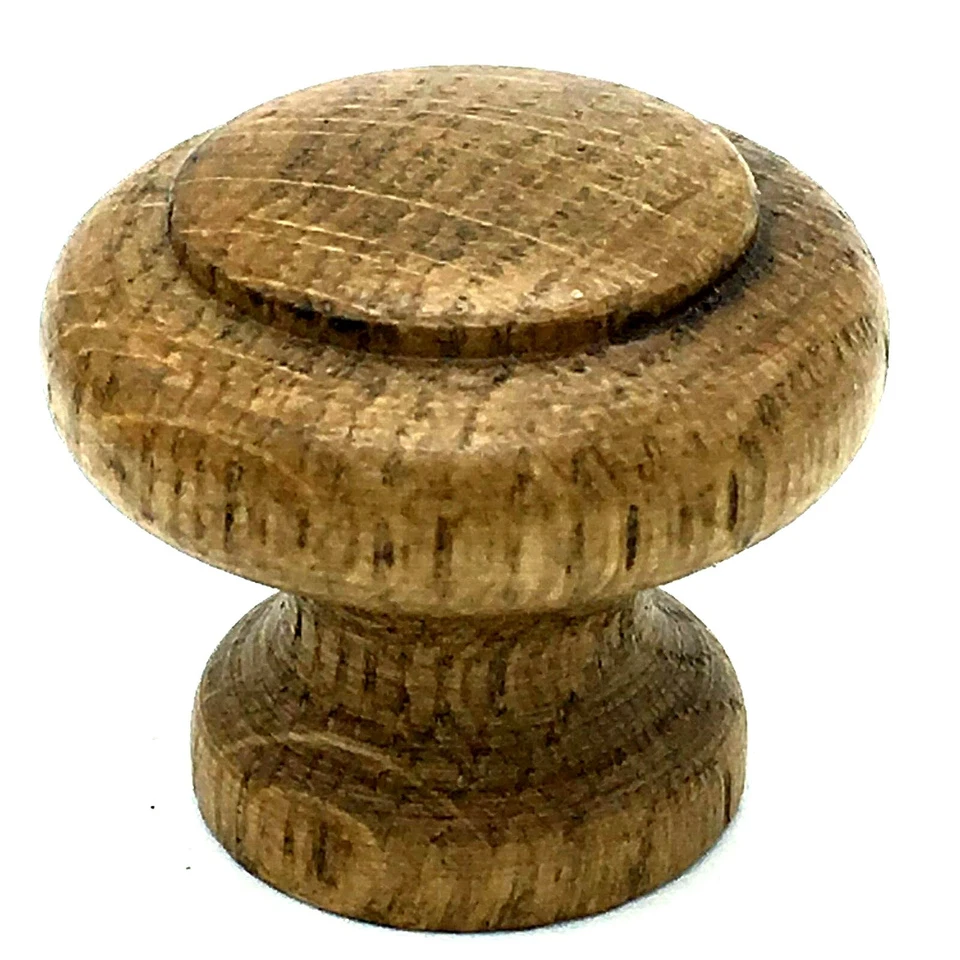 20 x ANTIQUE OAK KNOBS 30mm wooden cupboard door cabinet drawer wood knob (194) - Image 4 of 4