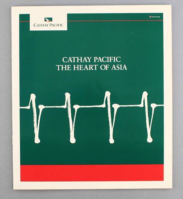 CATHAY PACIFIC 1996 AIRLINE BROSCHÜRE NEW YORK WTC TWIN TOWERS NYC HONG KONG
