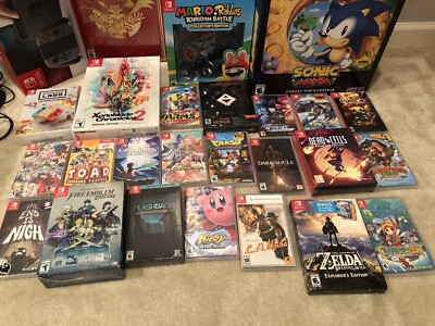 US Japan Nintendo Switch Games Mega Bundle w 2 Consoles Extra Dock