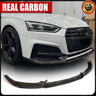 Spoiler A Labbro Per Paraurti Anteriore Audi A5 Coupe 2016-2025 - ABS, Nero/rosso, Per Stile E Protezione - 3