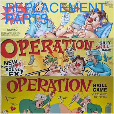 Original Operation and Silly Game Replacement Parts Milton Bradley